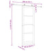 Ușă glisantă Natural și Alb 83 x 232 cm Lemn masiv de pin - WALTI WALTI