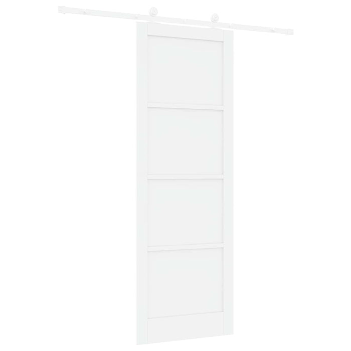 Ușă glisantă Alb 83 x 232 cm Lemn masiv de pin - WALTI WALTI