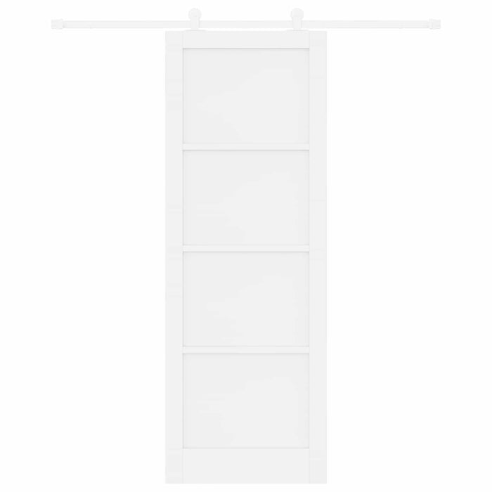 Ușă glisantă Alb 83 x 232 cm Lemn masiv de pin - WALTI WALTI
