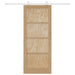 Ușă glisantă Natural și Alb 86 x 211 cm Lemn masiv de pin - WALTI WALTI
