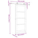 Ușă glisantă ORKDAL natural 86 x 198,5 cm Lemn masiv de pin - WALTI WALTI