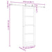 Ușă glisantă ORKDAL natural 73,5 x 211 cm Lemn masiv de pin - WALTI WALTI
