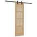Ușă glisantă Natural și Negru 61 x 198,5 cm Lemn masiv de pin - WALTI WALTI