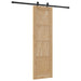 Ușă glisantă Natural și Negru 61 x 198,5 cm Lemn masiv de pin - WALTI WALTI