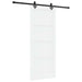 Ușă glisantă Alb și negru 83 x 202 cm Lemn masiv de pin - WALTI WALTI
