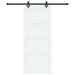 Ușă glisantă Alb și negru 83 x 202 cm Lemn masiv de pin - WALTI WALTI