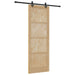 Ușă glisantă Natural și Negru 83 x 232 cm Lemn masiv de pin - WALTI WALTI