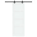 Ușă glisantă Alb și negru 83 x 232 cm Lemn masiv de pin - WALTI WALTI