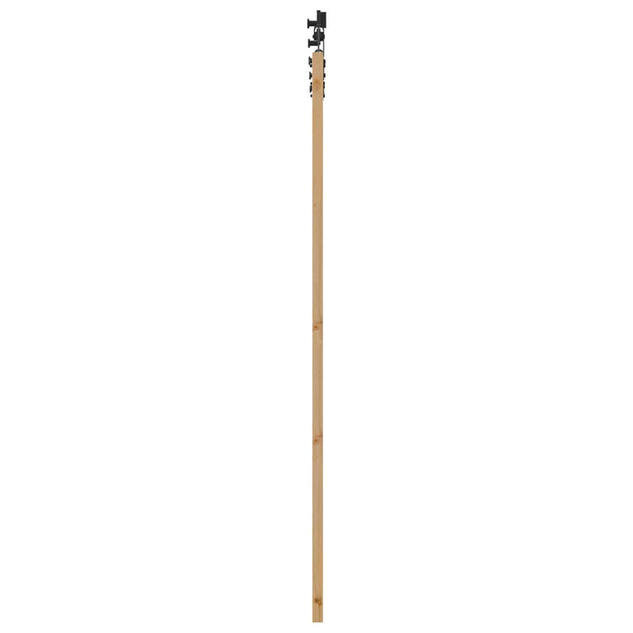 Ușă glisantă Natural și Negru 86 x 198,5 cm Lemn masiv de pin - WALTI WALTI