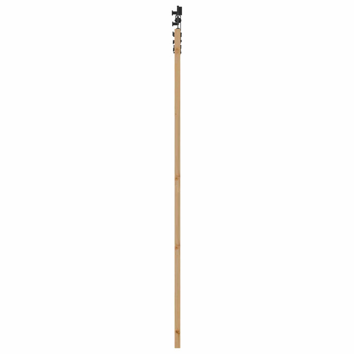 Ușă glisantă Natural și Negru 86 x 211 cm Lemn masiv de pin - WALTI WALTI