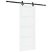 Ușă glisantă Alb și negru 83 x 202 cm Lemn masiv de pin - WALTI WALTI