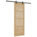 Ușă glisantă Natural și Negru 83 x 232 cm Lemn masiv de pin - WALTI WALTI