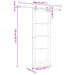 Ușă glisantă Natural și Negru 83 x 232 cm Lemn masiv de pin - WALTI WALTI