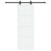 Ușă glisantă Alb și negru 83 x 232 cm Lemn masiv de pin - WALTI WALTI