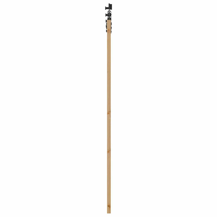 Ușă glisantă Natural și Negru 86 x 198,5 cm Lemn masiv de pin - WALTI WALTI