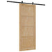 Ușă glisantă Natural și Negru 86 x 211 cm Lemn masiv de pin - WALTI WALTI