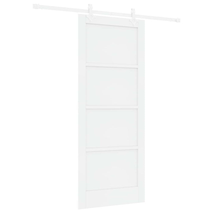 Ușă glisantă Alb 83 x 202 cm Lemn masiv de pin - WALTI WALTI