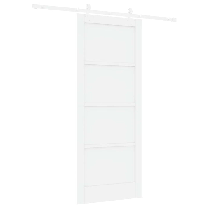 Ușă glisantă Alb 83 x 202 cm Lemn masiv de pin - WALTI WALTI