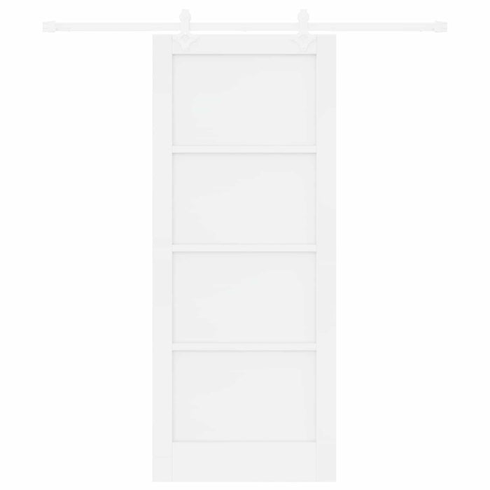 Ușă glisantă Alb 83 x 202 cm Lemn masiv de pin - WALTI WALTI