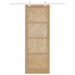 Ușă glisantă Natural și Alb 83 x 232 cm Lemn masiv de pin - WALTI WALTI