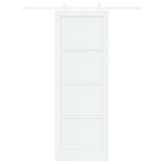 Ușă glisantă Alb 83 x 232 cm Lemn masiv de pin - WALTI WALTI