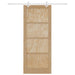 Ușă glisantă Natural și Alb 86 x 211 cm Lemn masiv de pin - WALTI WALTI