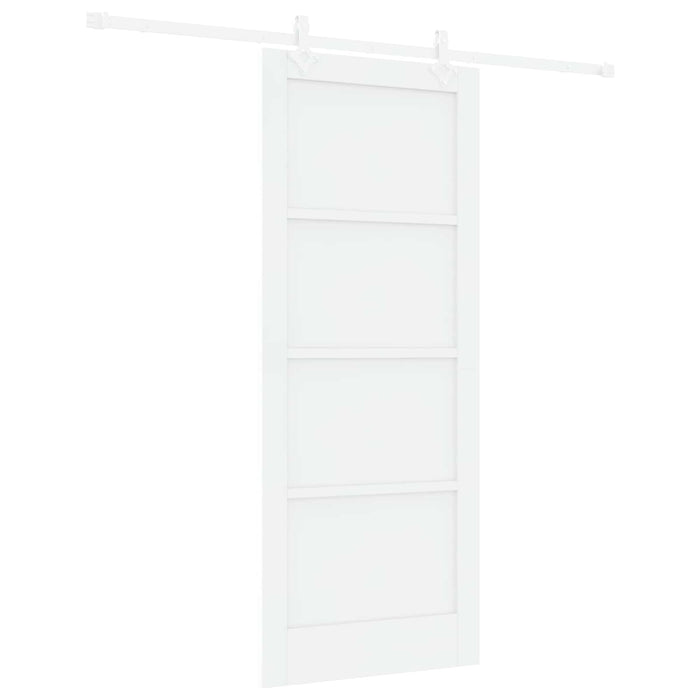 Ușă glisantă Alb 83 x 202 cm Lemn masiv de pin - WALTI WALTI