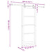 Ușă glisantă Alb 83 x 202 cm Lemn masiv de pin - WALTI WALTI