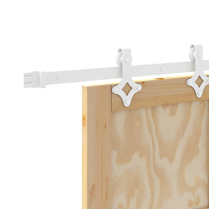 Ușă glisantă Natural și Alb 83 x 211 cm Lemn masiv de pin - WALTI WALTI