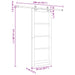 Ușă glisantă Natural și Alb 83 x 211 cm Lemn masiv de pin - WALTI WALTI
