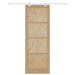 Ușă glisantă Natural și Alb 83 x 232 cm Lemn masiv de pin - WALTI WALTI
