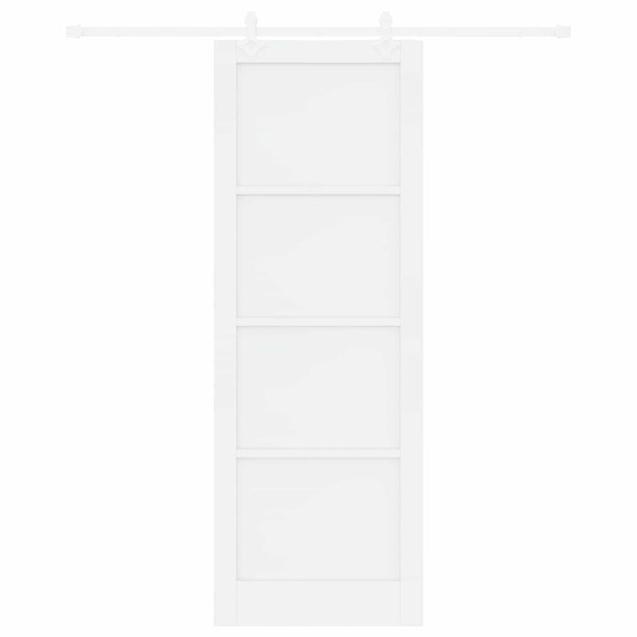 Ușă glisantă Alb 83 x 232 cm Lemn masiv de pin - WALTI WALTI