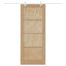 Ușă glisantă Natural și Alb 86 x 211 cm Lemn masiv de pin - WALTI WALTI