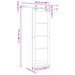 Ușă glisantă ORKDAL natural 73,5 x 211 cm Lemn masiv de pin - WALTI WALTI