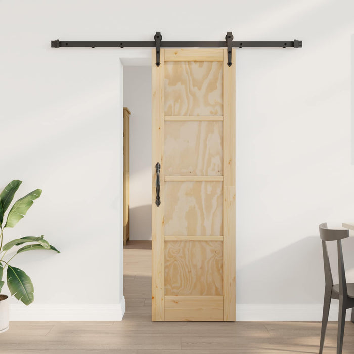 Ușă glisantă ORKDAL Natural și Negru 61 x 198,5 cm - WALTI WALTI