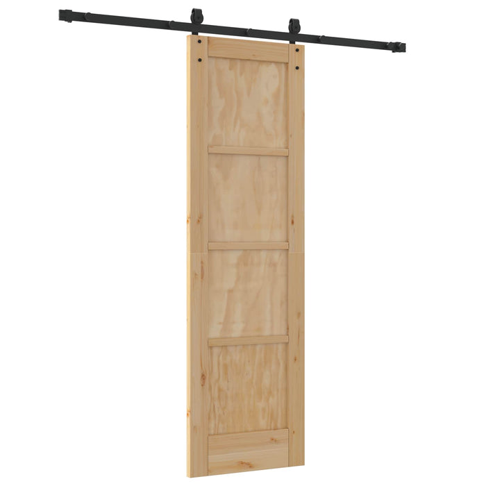 Ușă glisantă ORKDAL Natural și Negru 61 x 198,5 cm - WALTI WALTI