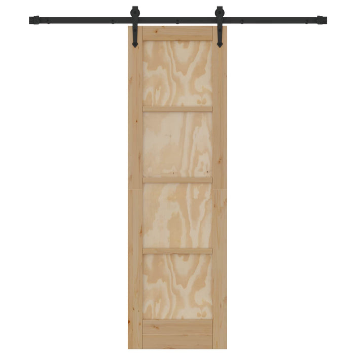 Ușă glisantă ORKDAL Natural și Negru 61 x 198,5 cm - WALTI WALTI