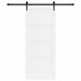 Ușă glisantă ORKDAL Alb și negru 83 x 202 cm Lemn masiv de pin - WALTI WALTI