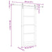 Ușă glisantă ORKDAL Alb și negru 83 x 202 cm Lemn masiv de pin - WALTI WALTI