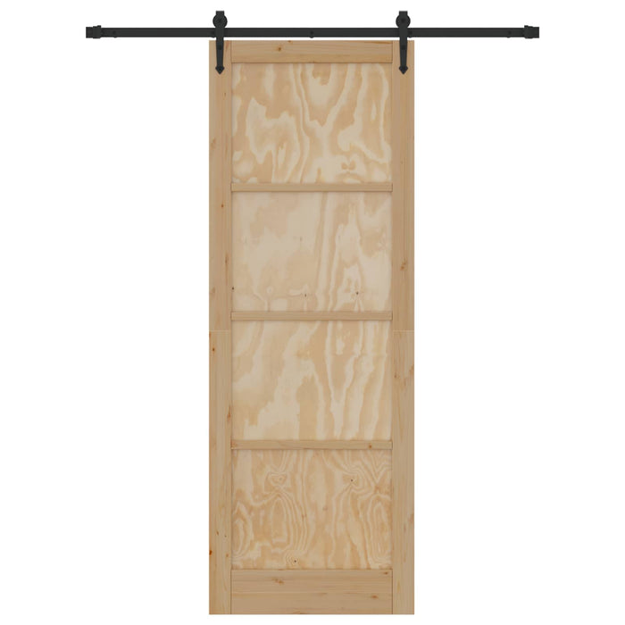 Ușă glisantă ORKDAL Natural și Negru 83 x 232 cm WALTI