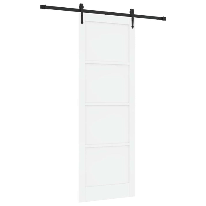 Ușă glisantă ORKDAL Alb și negru 83 x 232 cm Lemn masiv de pin - WALTI WALTI