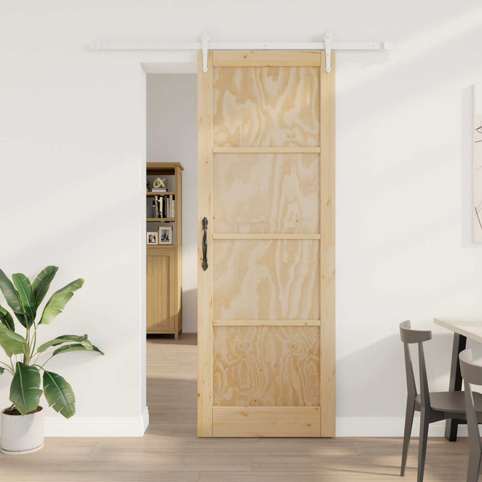 Ușă glisantă ORKDAL Natural și Alb 83 x 232 cm WALTI