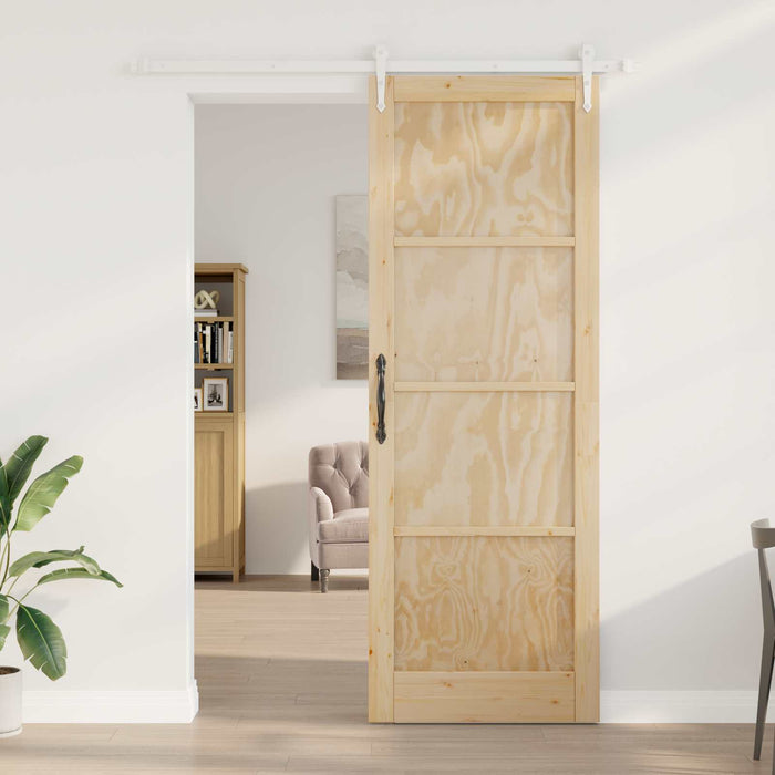 Ușă glisantă ORKDAL Natural și Alb 83 x 232 cm WALTI