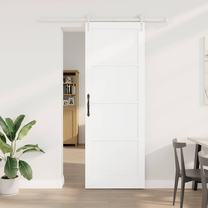 Ușă glisantă ORKDAL Alb 83 x 232 cm Lemn masiv de pin - WALTI WALTI