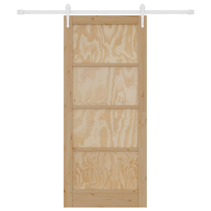 Ușă glisantă ORKDAL Natural și Alb 86 x 198,5 cm - WALTI WALTI