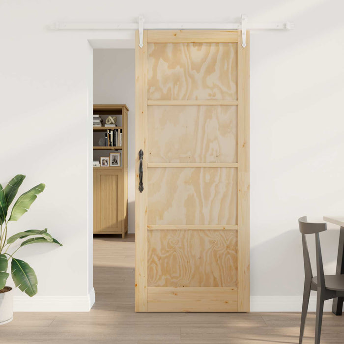 Ușă glisantă ORKDAL Natural și Alb 86 x 211 cm - WALTI WALTI