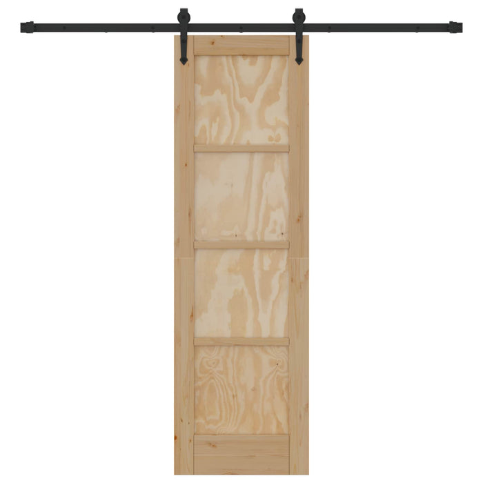 Ușă glisantă ORKDAL Natural și Negru 61 x 198,5 cm - WALTI WALTI