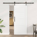 Ușă glisantă ORKDAL Alb și negru 83 x 202 cm Lemn masiv de pin - WALTI WALTI