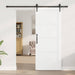 Ușă glisantă ORKDAL Alb și negru 83 x 202 cm Lemn masiv de pin - WALTI WALTI