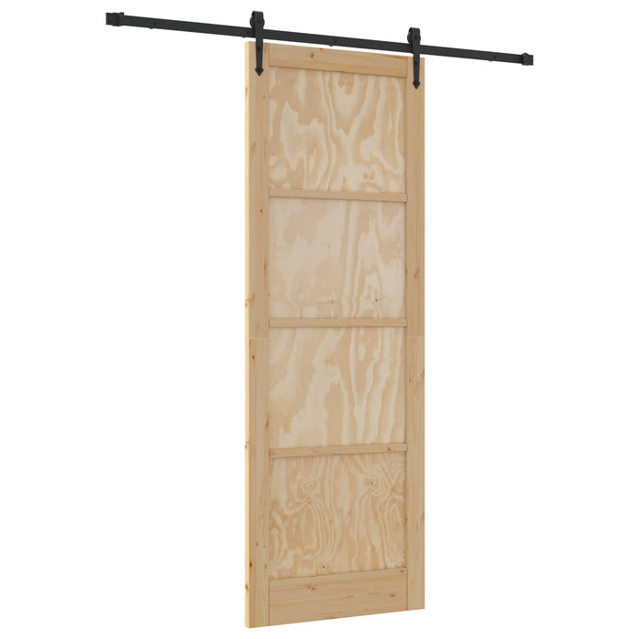 Ușă glisantă ORKDAL Natural și Negru 83 x 232 cm WALTI